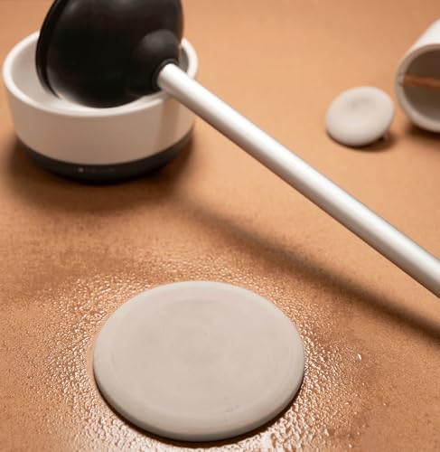 Full Circle Refill Component - Dry Earth Disk for Quick Drying Toilet Plunger, Instant-Dry Construction for Mold & Mildew Prevention - color: Dry Earth Refill, style: Plunger