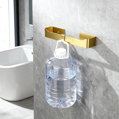 Self Adhesive Hand Towel Holder/Towel Ring,Stainless Steel Hand Towel Bar Rustproof Stick on Wall-Towel Rack for Bathroom/Kitchen (1, Brushed Gold, 9 Inch) - color: Brushed Gold