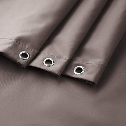 EurCross Brown Shower Curtain Liner Fabric 72 x 72 Inch, Hotel Luxury Washable Cloth Shower Curtain Bathroom,Taupe - color: Chocolate, size: 72"W x 72"L (Pack of 1)