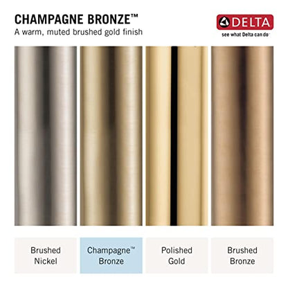 Delta Faucet Compel Slide Bar Hand Held Shower with Hose, Gold Handheld Shower Head, Slide Bar Hand Shower, Gold Handheld Shower, Detachable Shower Head, Champagne Bronze 7085-CZ - color: Champagne Bronze