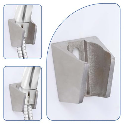 Handheld Shower Head Holder Wall Mount, Shower Wand Bracket Holder, Wall Mount Robust Holders for Bathroom - Mounting Screws Included, Chrome
