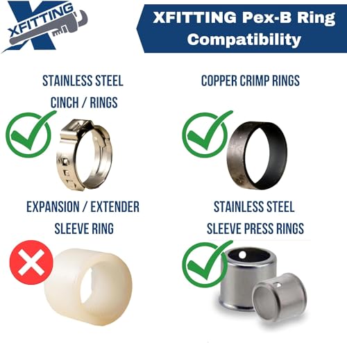 2 Pack XFITTING 3/4 inch Pex x 3/4 inch Male NPT Adapter - size: 3/4" Pex x 3/4" Male
