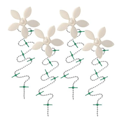 Shower Drain Hair Catcher – Disposable Bathroom Hair Trap, Easy to Install in Shower Drain Cover, Helps Prevent Clogs – As Seen on Shark Tank – White Flower (4-Pack) - color: White Flower, size: 4 Count