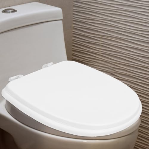 Soft Foam Toilet Seat Cushion Padded and Oval Toilet Seat Cover Thick White U-shaped Soft Cushion Bathroom and Rv Use