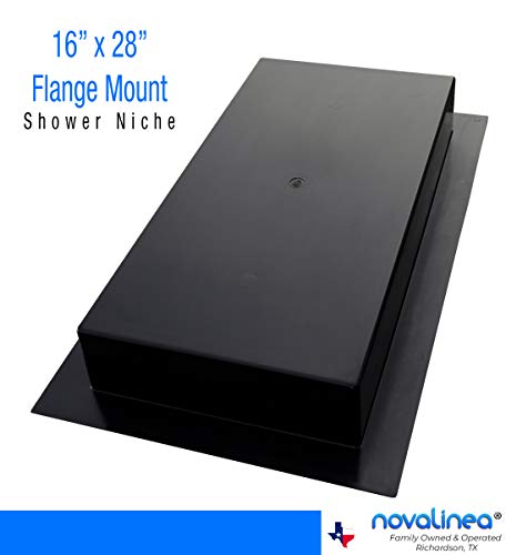 Large Wide Single Shelf Recessed Shower Niche, Ready to Tile, 16" x 28" x 3.75" - size: 16" x 28" Single Shelf