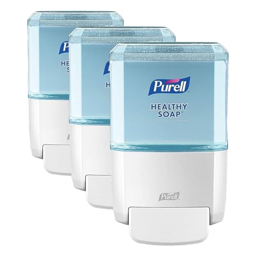 PURELL ES4 Manual Wall-Mounted Hand Soap Dispenser, White, Compatible with 1200 mL PURELL Brand Healthy SOAP Refills (Pack of 3) - 5030-01 - Manufactured by GOJO, Inc. - size: Pack of 3