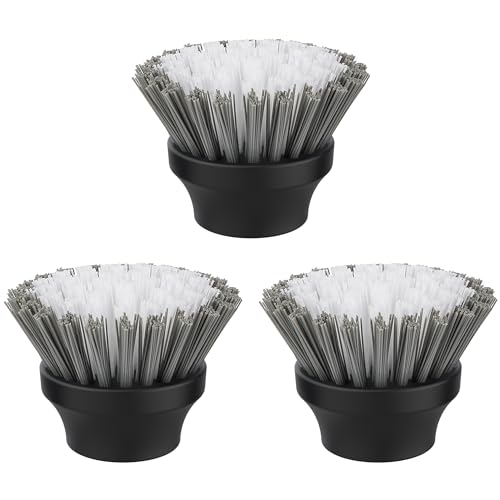 MR.SIGA Electric Spin Scrubber Flat Brush Refills, 3 Pack | Effectively remove stubborn dirt and grime from various surfaces