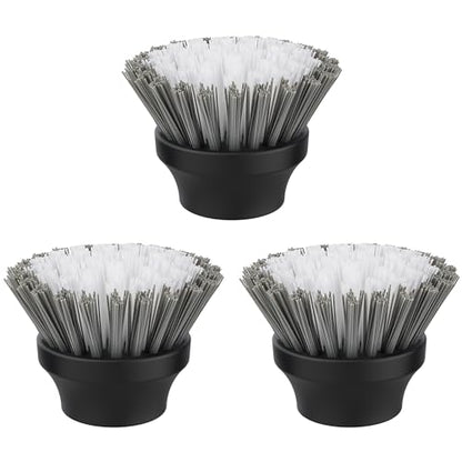 MR.SIGA Electric Spin Scrubber Flat Brush Refills, 3 Pack | Effectively remove stubborn dirt and grime from various surfaces