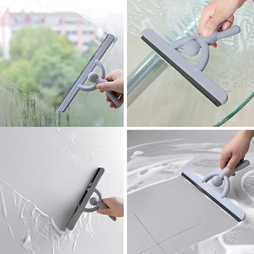 Shower Squeegee for Glass Doors, Window Squeegee for Shower Glass Cleaning