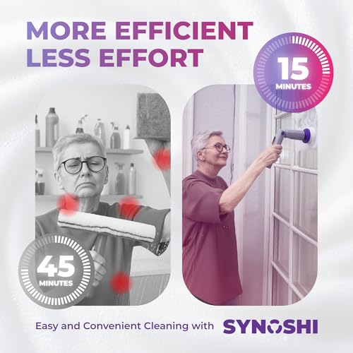 SYNOSHI PRO Electric Spin Scrubber Magic Melamine Sponge Set of 3 | for Bathroom & Shower Cleaning Brush, Kitchen Brush Head For Power Scrubber - Magic Sponges