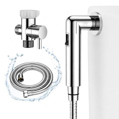 Handheld Bidet Sprayer for Toilet - Bum Gun Bidet Sprayer Kit with Adjustable Pressure, Bathroom Bidet Attachment, Cloth Diaper Sprayer, Feminine Wash, Easy Install - style: NYLON NUT