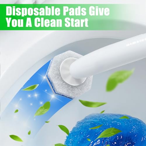 Toilet Brush for Clorox, Toilet Bowl Cleaner Refill Pads,40 Count | Compatible with Clorox Toilet System, Pre-Loaded Cleaner, 3-Layer Scrub Pads, 4X Cleaning Power ,for Toilet&Bathroom Cleaning - size: 1 Count (Pack of 40)