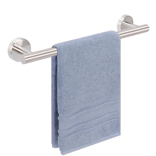 Livabber Bath Towel Bar, 304 Stainless Steel Towel Rack, Heavy Duty Towel Holder Wall Mounted for Bathroom/Kitchen, Usable Hanging Length-9.3 Inch, Total Length-12 Inch (Brushed Nickel) - color: Brushed Nickel, size: 12 Inch