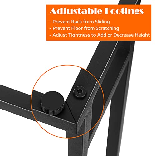 Freestanding Towel Racks 2 Tier Small Towel Holder Stand | for Bathroom Matte Black Stainless Steel Industrial for Hand Towels Blanket - color: Black