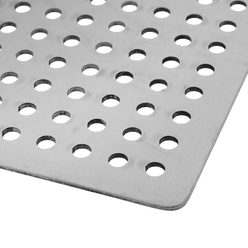 Square Drain Cover Grates, 5.9" x 5.9", 304 Stainless Steel | Drainage Grate Cover Replacement, Floor Drain Strainer, For Shower, Bathroom Floor, Balcony, and Outdoor Garden Drains - size: 5.9" x 5.9"