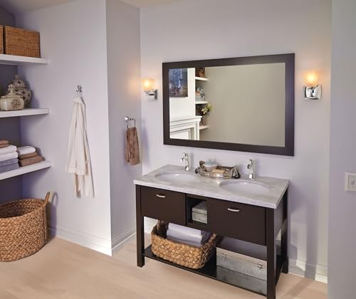 Moen YB5186CH Voss Collection Modern Square Wall Mount Bathroom Hand Towel Ring, Chrome (Pack of 2) - color: Chrome, size: 11.61 x 2.83 x 6.81 inches (Pack of 2)
