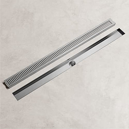 VIGO Elan 36 in. Linear Shower Drain in Chrome - VG07003CH - color: Chrome, size: 36 in.