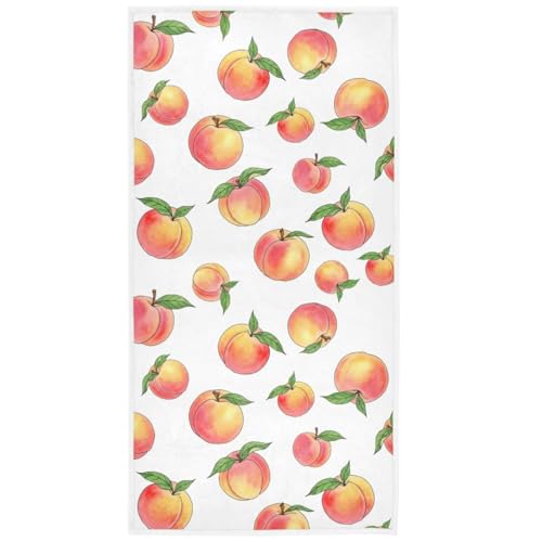 Pfrewn Cute Pink Peach Hand Bath Towels Soft Absorbent Bathroom Guest Towel Hanging Kitchen Dish Towel for Home Decor 16x30 in - color: Pink Peach