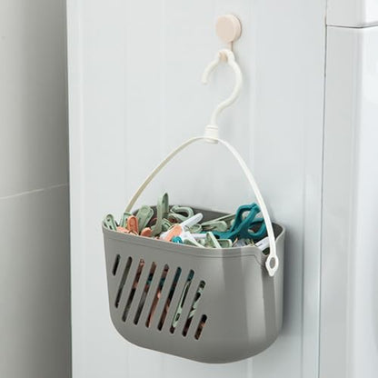 Hanging Shower Caddy, 2-Pack | Hanging Basket for Bathroom & Kitchen, Space-Saving Storage Organizer, For Shampoo, Loofahs, Towels, Pantry Items