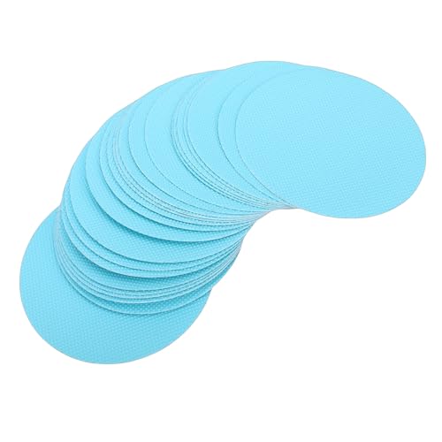 Fabater Anti Slip Shower Stickers, 24 Pcs Round Bathtub Non Slip Stickers for Tub & Shower Floor, Premium PEVA with Strong Adhesive for Pools and Stairs, Easy Apply (Blue) - color: Blue