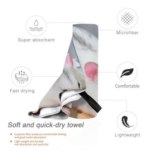 Cheese Hamster Quick Dry Bath Towels - Super Soft Bath Towels for Home, Spa, Gym, Travel - color: Cheese Hamster, size: 31.5"x63"