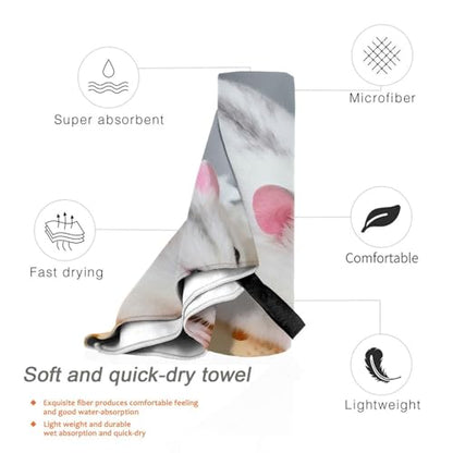 Cheese Hamster Quick Dry Bath Towels - Super Soft Bath Towels for Home, Spa, Gym, Travel - color: Cheese Hamster, size: 27.5"x55"