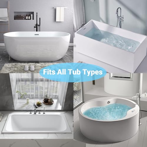 Bath Pillows for Tub - Soft, Relaxing Bathtub Accessory, Quick-Dry 4D Mesh | Head/Neck/Back Support, 6 Non-slip Suction Cups, Machine Washable, Wash Bag Included, Bath Essentials, Spa Gifts for Women