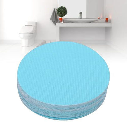 Fabater Anti Slip Shower Stickers, 24 PCS PEVA Non Slip Stickers for Bathtub Shower Floor Stairs Boats for Strong Adhesion and Easy Removal (Blue) - color: Blue
