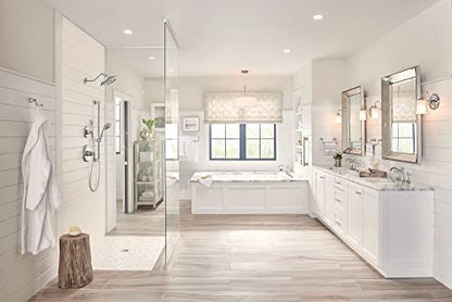 Moen YG6418CH Bathroom Safety 18-Inch Stainless Steel Traditional Bathroom Grab Bar, Chrome - color: Chrome