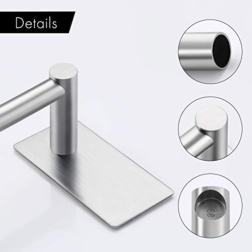 KES Adhesive Towel Bar 9-Inch No Drill Towel Bar Towel Rack for Kitchen SUS304 Stainless Steel Brushed Finish, A7000S23-2 - color: Grey (Brushed Finish), size: 9 Inch