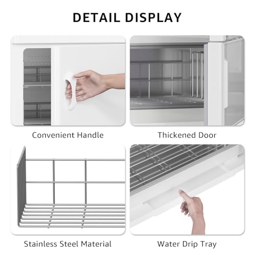 32L Hot Towel Warmer Cabinet, Large Professional Towel Heater - White | Rust Resistant, Stainless Steel Racks, Large Capacity, Towel Warmer for Spa Massage Salon Home - color: White, size: 32L