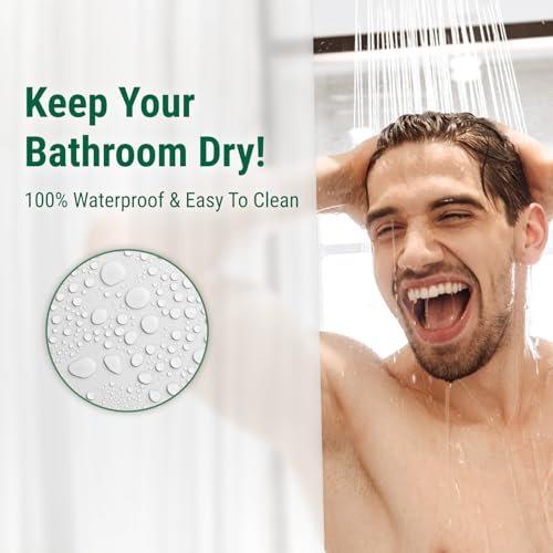 Bowery Home, NOT Made in China, Eco-Friendly Recycled PEVA Shower Curtain Liner – Waterproof, Sustainable, Non-Toxic, Odorless with Rust-Proof Grommets - 72x72in, 4G – Frosted - color: 4g / Frosted