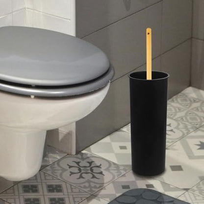 Toilet Brush Cup Holder Sturdy Plastic Bathroom Brush Container for Cleaning Essential Toilet Cleaning Tool Stylish Organized Design for Restrooms