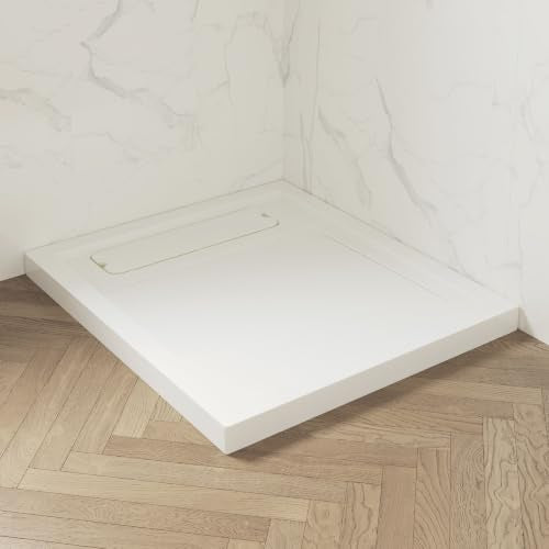 OVE Decors 40x36" Shower Base, White - size: 40 x 36, style: Side Drain