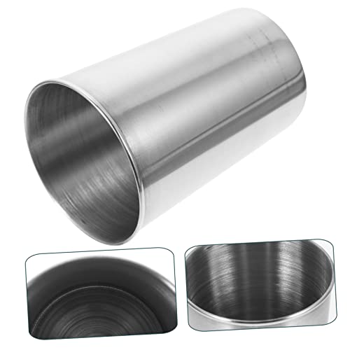 Healifty Stainless Steel Water Cup 180ml Silver Tumbler for Bathroom Sturdy and Versatile Drinking Cup for Home Use or Travel