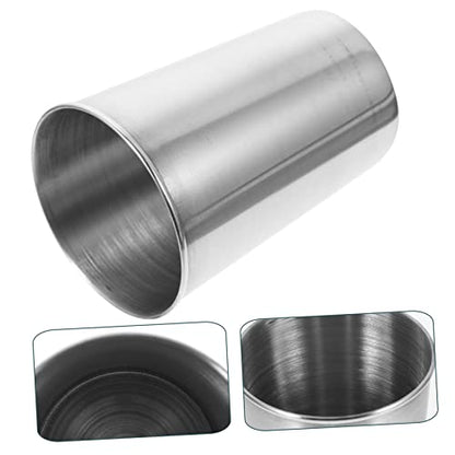 Healifty Stainless Steel Water Cup 180ml Silver Tumbler for Bathroom Sturdy and Versatile Drinking Cup for Home Use or Travel