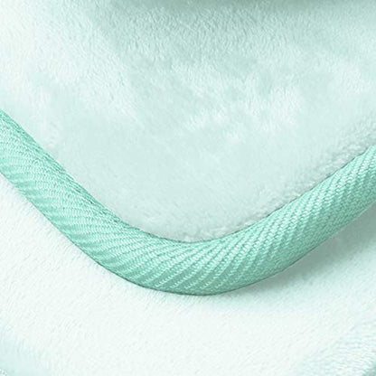 Clara Clark 3 Piece Bathroom Rugs Bath Mat Set, Velvet Memory Foam Bath Mats for Bathroom - Non-Slip, PVC Backing Bath Rugs, Washable - Dries Quickly, Blue - color: Light Blue