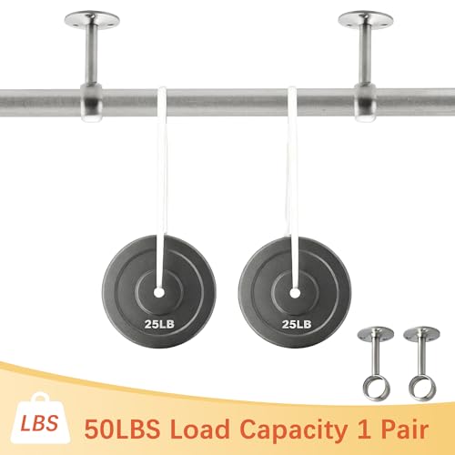 Alise Curtain Rod Holder Bracket 1''Dia,Closet Rod Holders Wall Mount,4 Pcs | Ceiling Mounted Curtain Rod Flange Brackets,Ceiling Curtain Rods Brackets,for Bathroom Curtain,Stainless Steel,Brushed - color: Brushed Nickel, size: 25mm/1-Inch Dia.