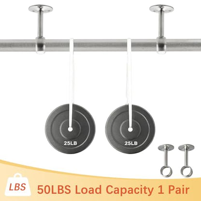 Alise Curtain Rod Holder Bracket 1''Dia,Closet Rod Holders Wall Mount,4 Pcs | Ceiling Mounted Curtain Rod Flange Brackets,Ceiling Curtain Rods Brackets,for Bathroom Curtain,Stainless Steel,Brushed - color: Brushed Nickel, size: 25mm/1-Inch Dia.