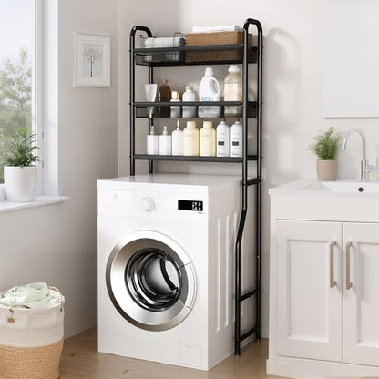 Over The Toilet Storage, 3-Tier Metal Bathroom Shelves, Freestanding Over The Toilet Shelf, Space Saving Bathroom Storage Over The Toilet Organizer