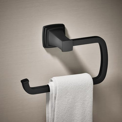 RIFF™ TOWEL RING - color: Matte Black, style: Towel Ring