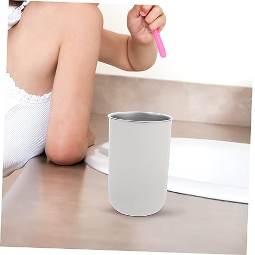 Zerodeko Daily Use Multi-Functional Toothbrush Storage Cup Stainless Steel Rinse Cup for Boys and Girls Travel-Friendly Design Space-Saving Stackable Bathroom Essential