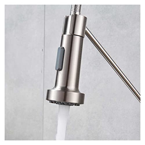 Dual Function Kitchen Sprayer Head Chrome Replace Spout Fit for Kitchen Faucet Stream Sprayer Spout Fit for Kitchen Faucet(Brushed Nickel) - color: Brushed Nickel