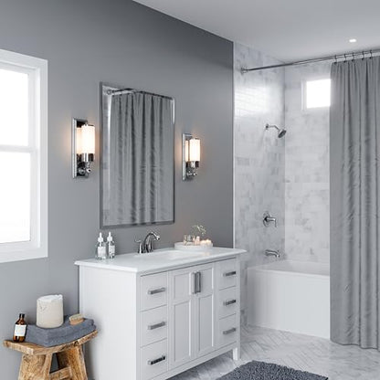 Pfister Willa Bathroom Sink Faucet 4 inch Centerset 2-Handle 3-Hole NSF Certified Polished Chrome Finish with Push & Seal Drain TiteSeal Mounting Technology LF048MALCC - color: Polished Chrome, size: 1 Pack