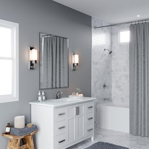 Pfister Willa Bathroom Sink Faucet 4 inch Centerset 2-Handle 3-Hole NSF Certified Polished Chrome Finish with Push & Seal Drain TiteSeal Mounting Technology LF048MALCC - color: Polished Chrome, size: 1 Pack