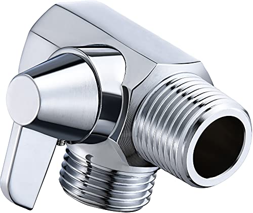 Shower Arm Diverter Valve for Hand Showerhead, Chrome - color: ‎Chrome