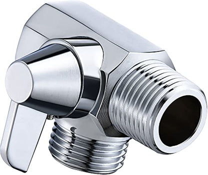 Shower Arm Diverter Valve for Hand Showerhead, Chrome - color: ‎Chrome