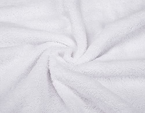 American Soft Linen 100% Cotton Luxury Turkish Towels, 6 Piece Towel Set | Soft Absorbent Quick Dry OEKO Tex Standard 100 Certificated Durable Machine Washable Premium Hotel Quality - color: Bright White, size: (27"x54") + (16"x28") + (13"x13")