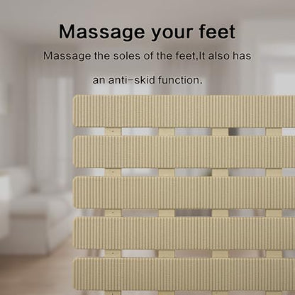 BEMISO Shower Mat Non Slip Bathtub Mat with Suction Cups and Drain Holes 27.5 x15.7 Inch Bath Mat for Tub & Shower.Easy Dry,Easy to Cut,Eco-Friendly - color: Brown, size: 27.5 x 15.7 inches