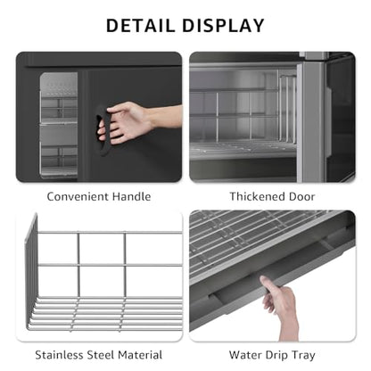 32L Hot Towel Warmer Cabinet, Large Professional Towel Heater - Black | Rust Resistant, Stainless Steel Racks, Large Capacity, Towel Warmer for Spa Massage Salon Home - color: Black, size: 32L